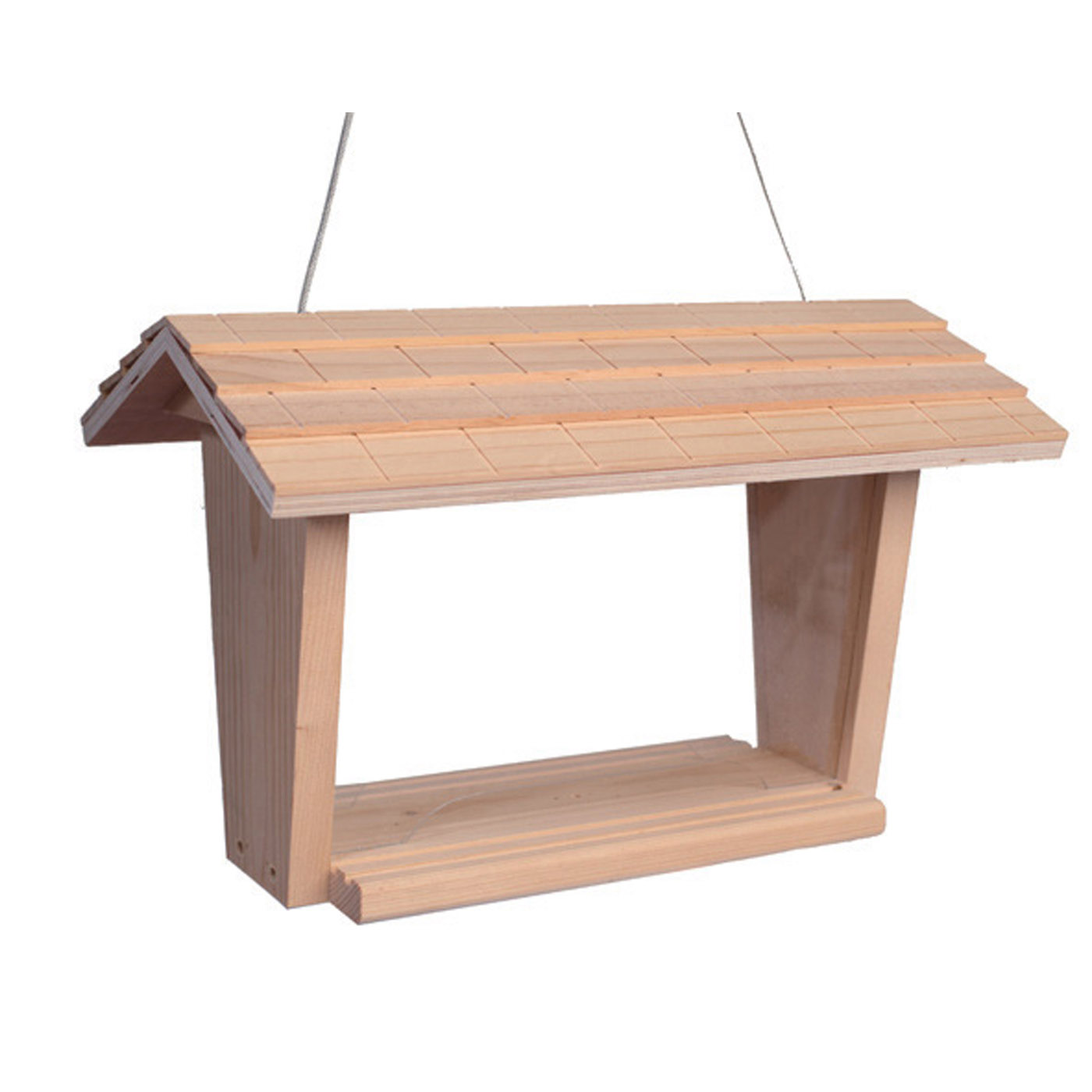 WOODEN BIRD FEEDER HEATHER