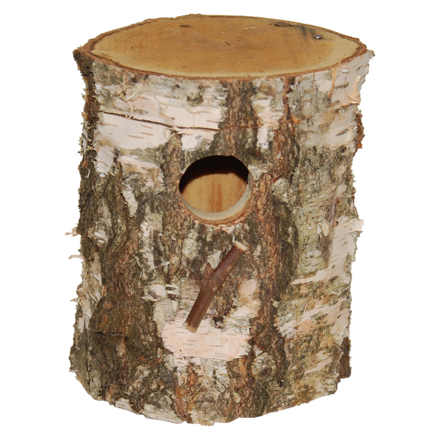 TREE TRUNK NEST EXOTIC BIRDS 140X190MM