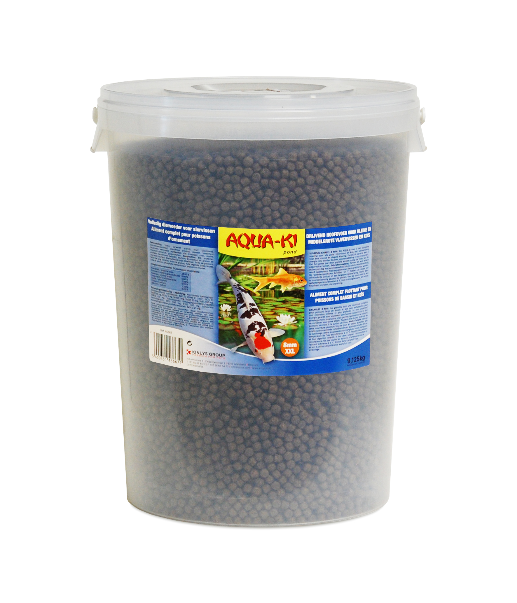 AQUA-KI NOURRITURE BASSIN ASTAX 8 MM SEAU 25 L - 9,125 KG