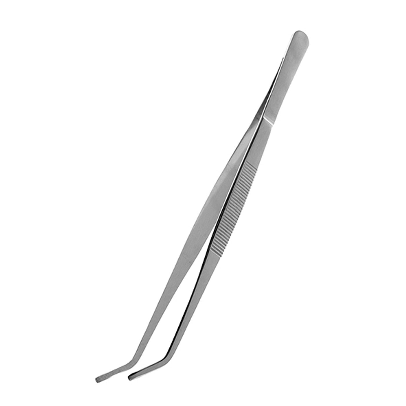 FEEDING TONGS ANGLED 25CM