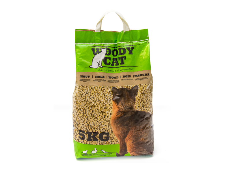 GRANULES LITIERE A CHATS WOODY CAT 5 KG
